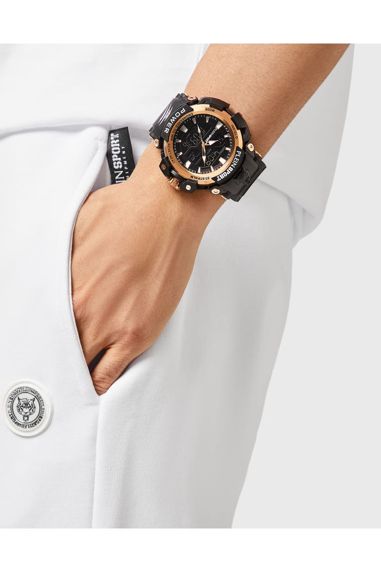 Watches Combat Power Men, Alternate, color, black/goldenrose
