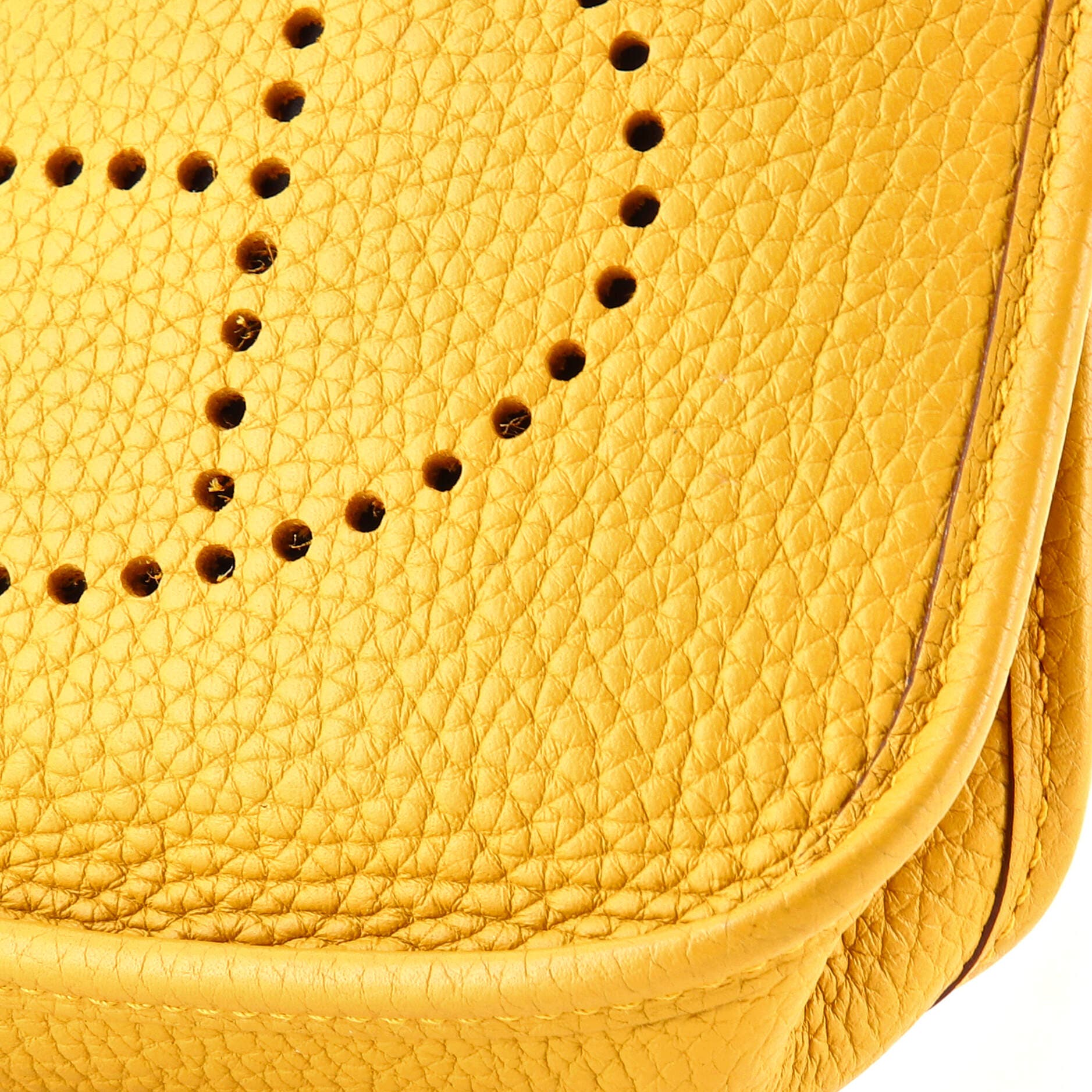 Pre-Owned Hermes Evelyne Bag Gen III Clemence TPM, Alternate, color, Jaune Ambre