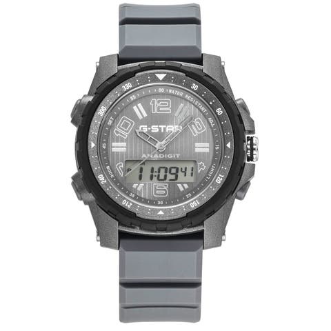 Ops01 Ana-digi - 48mm, Gray Dial, Gray Silicone Strap