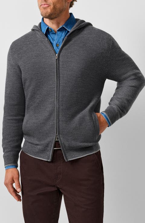 Merino Wool Full Zip Hoodie