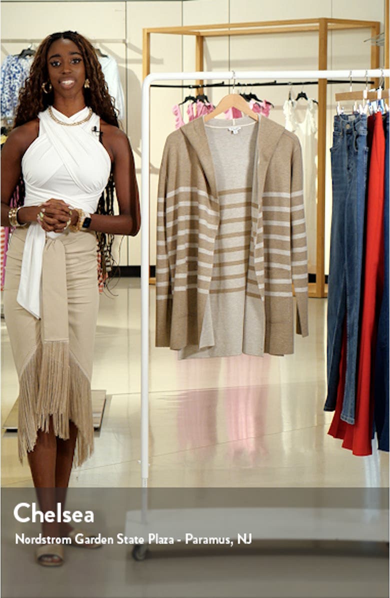 Syd Stripe Open Front Cardigan, sales video thumbnail