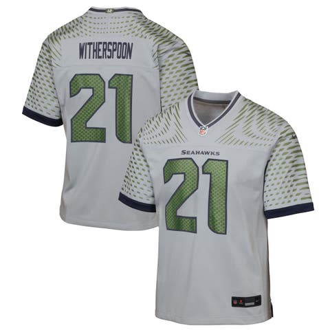 Youth Nike Devon Witherspoon Wolf Gray Seattle Seahawks 2025 Rivalries Collection Game Jersey