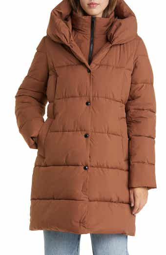 Sam Edelman Hooded Down Feather Fill Parka with Faux Fur Trim Nordstrom