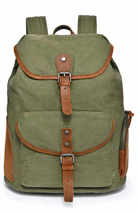 Milo Canvas Leather Backpack