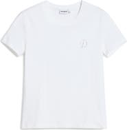 Desigual Rhinestone Embellished Stretch Cotton T-Shirt