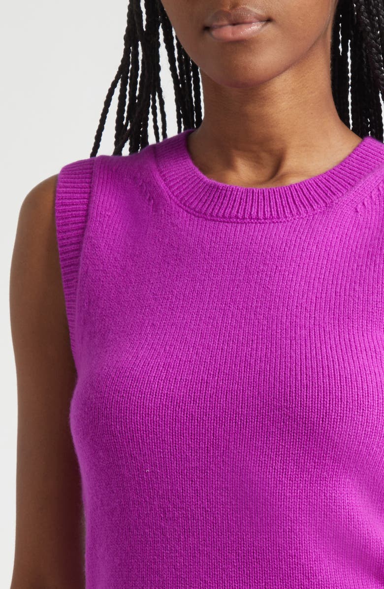 A.L.C. Ian Cashmere Sweater Vest, Alternate, color, Fuchsia