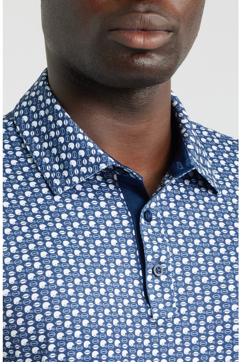 Game Day XC+™ Football Helmet Print Performance Polo, Alternate, color, NAVY