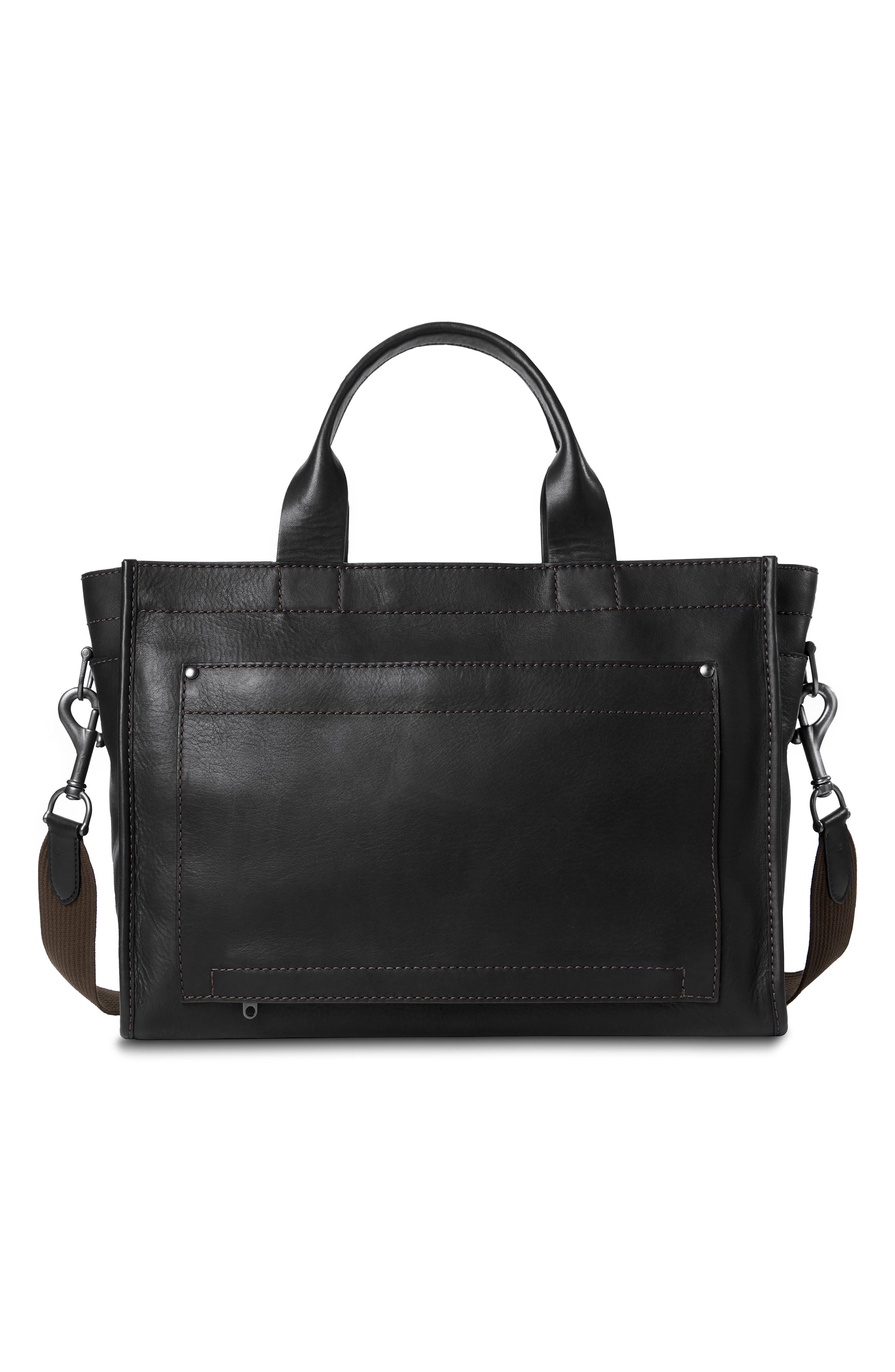Shinola Bert Navigator Leather Brief Tote, Alternate, color, 