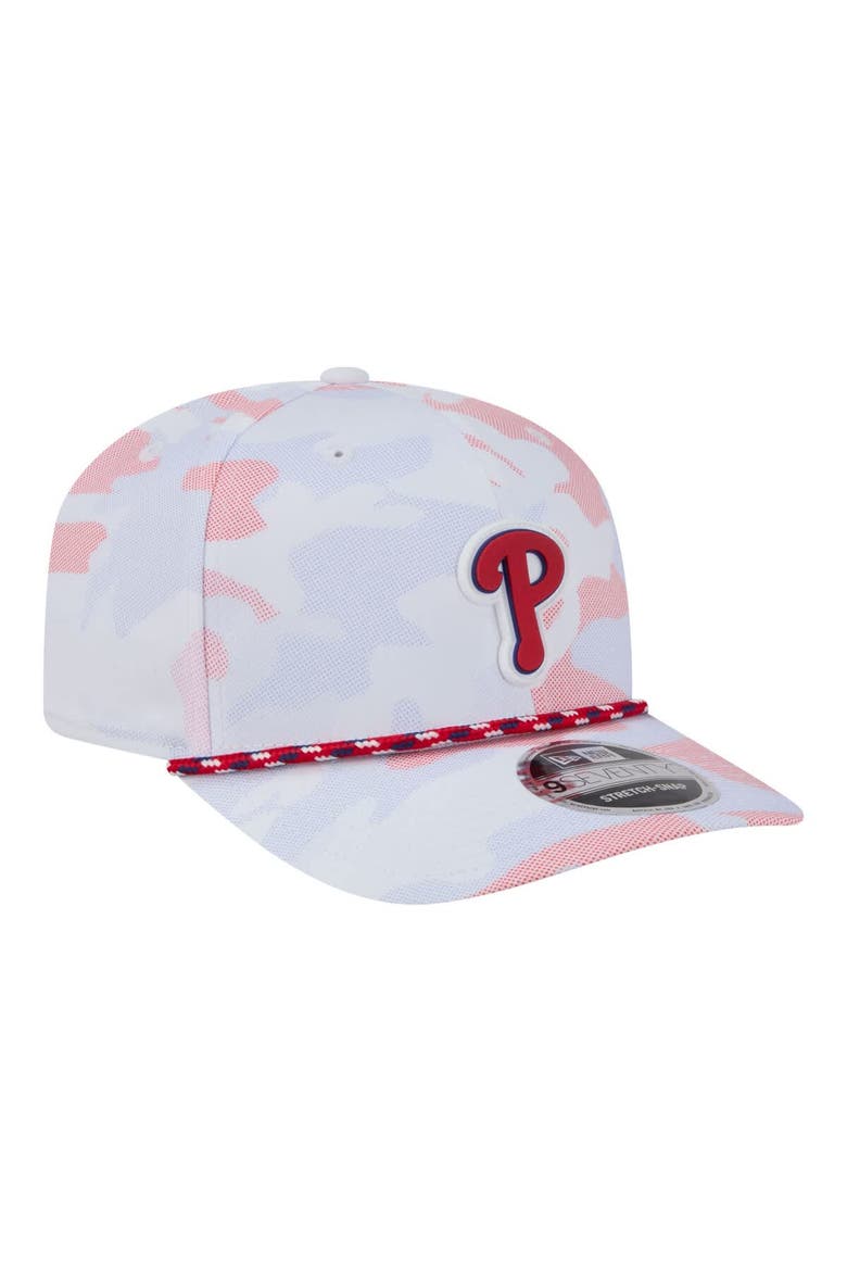 Men's New Era  White Philadelphia Phillies Camo Rope 9SEVENTY Adjustable Hat, Alternate, color, White