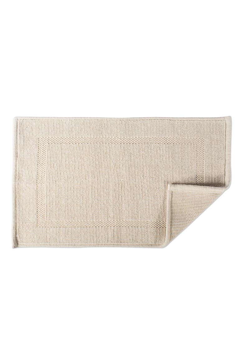 Jacquard Bordered Bath Mat, 20x31", Alternate, color, Natural