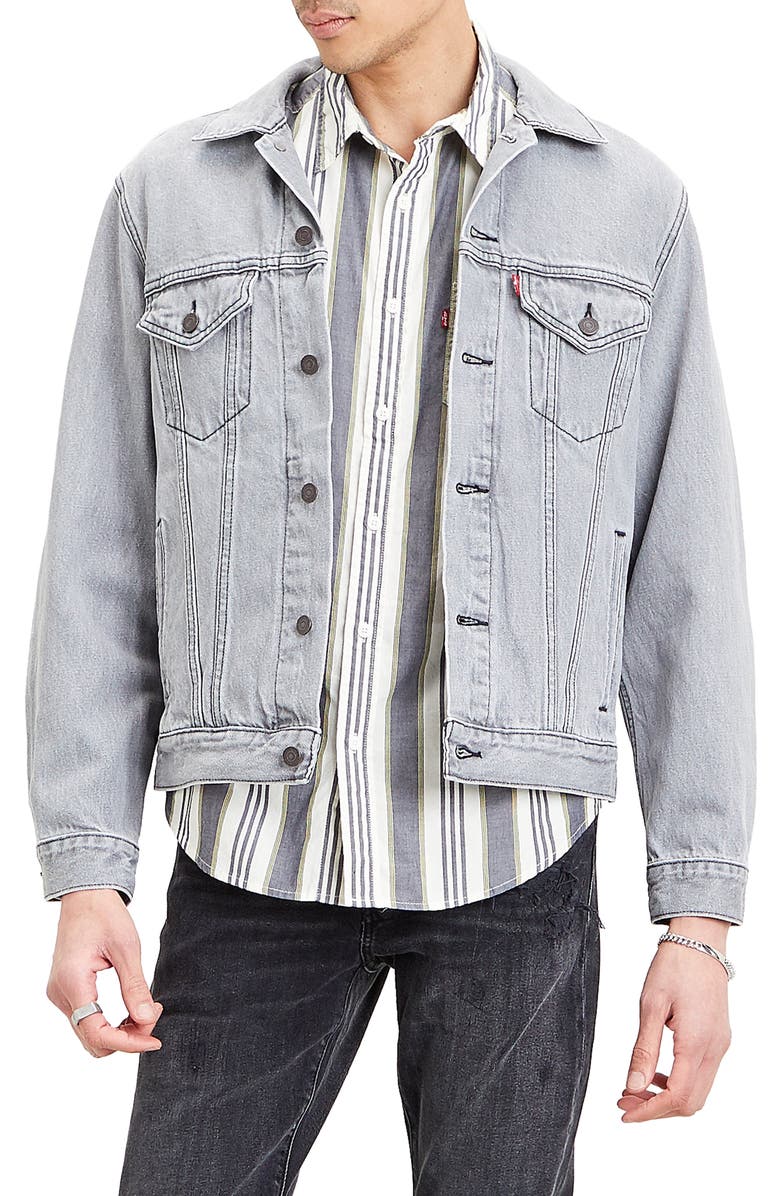 Levi's<sup>®</sup> Vintage Fit Denim Trucker Jacket, Main, color,