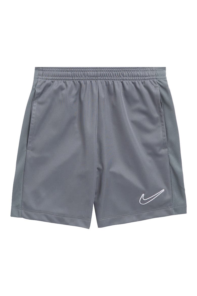 Kids' Dri-FIT Training Shorts, Main, color, 084 SMOKE GREY/WHITE
