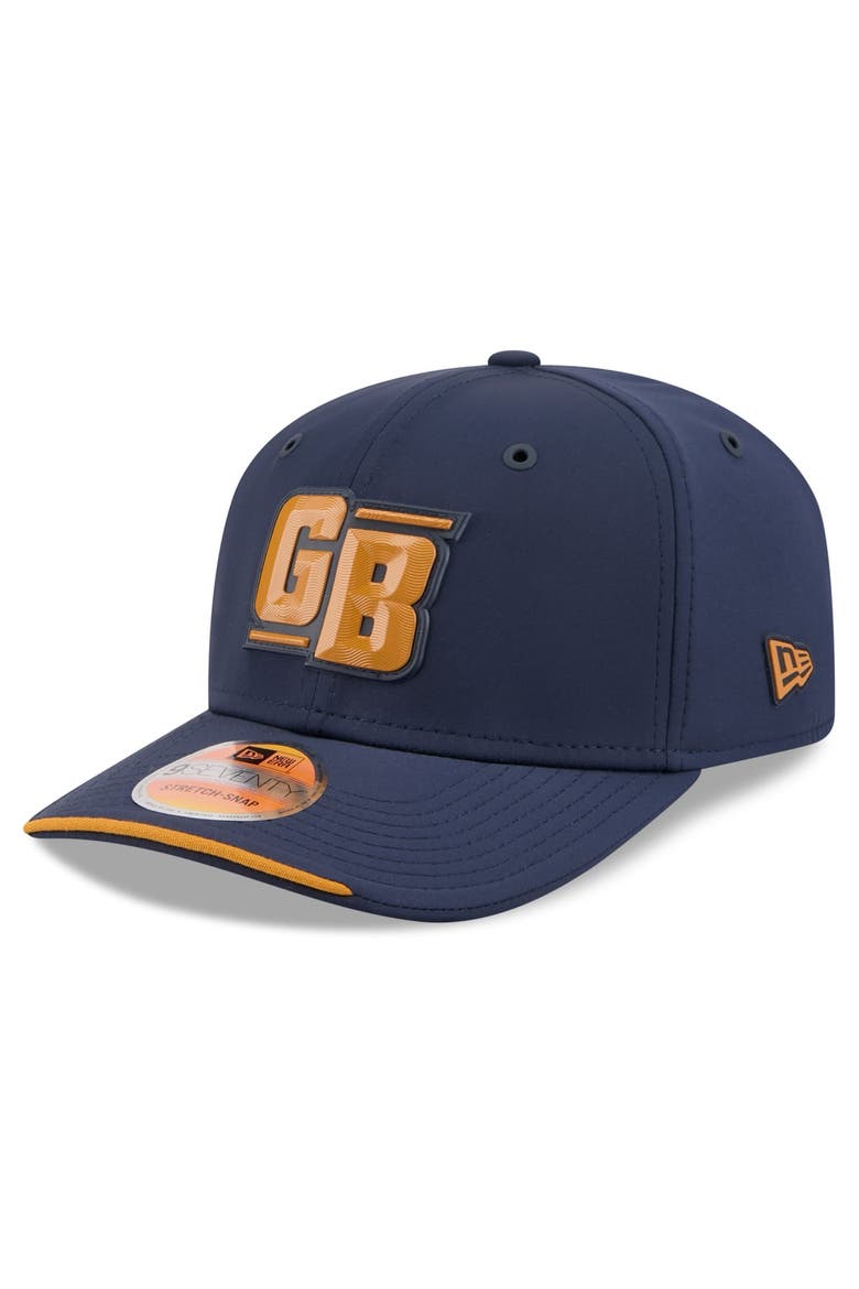 Men's New Era Blue Green Bay Packers 2026 Sideline Throwback 9SEVENTY Adjustable Hat, Main, color, Blue
