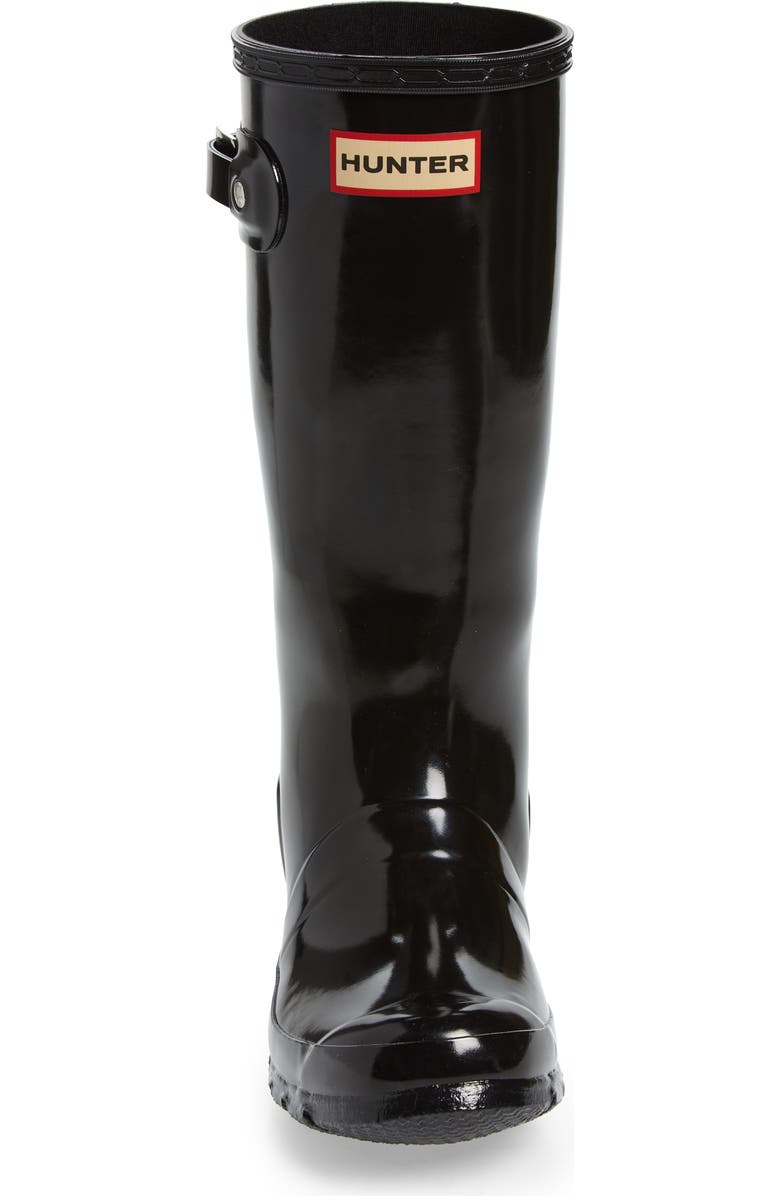 Hunter Kids' Original Gloss Waterproof Rain Boot, Alternate, color,
