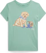 Polo Ralph Lauren Kids' Puppy Cotton Graphic T-Shirt
