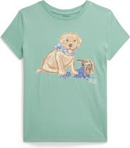 Polo Ralph Lauren Kids' Puppy Cotton Graphic T-Shirt