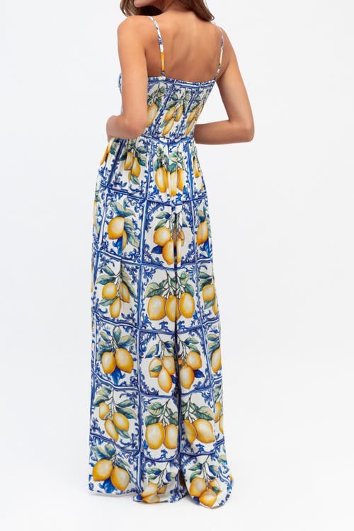 Label Of Love Summer Sorrento Jumpsuit In Blue