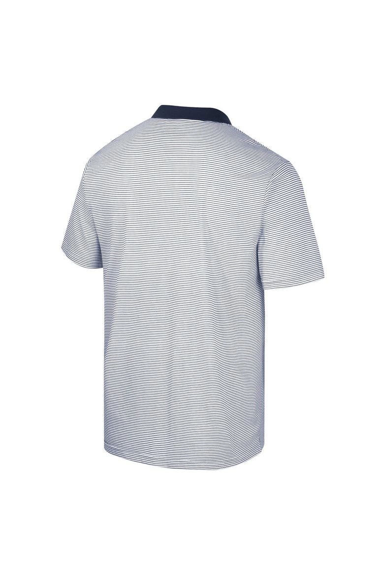 Men's Colosseum White/Black Michigan Wolverines Print Stripe Polo, Alternate, color, White