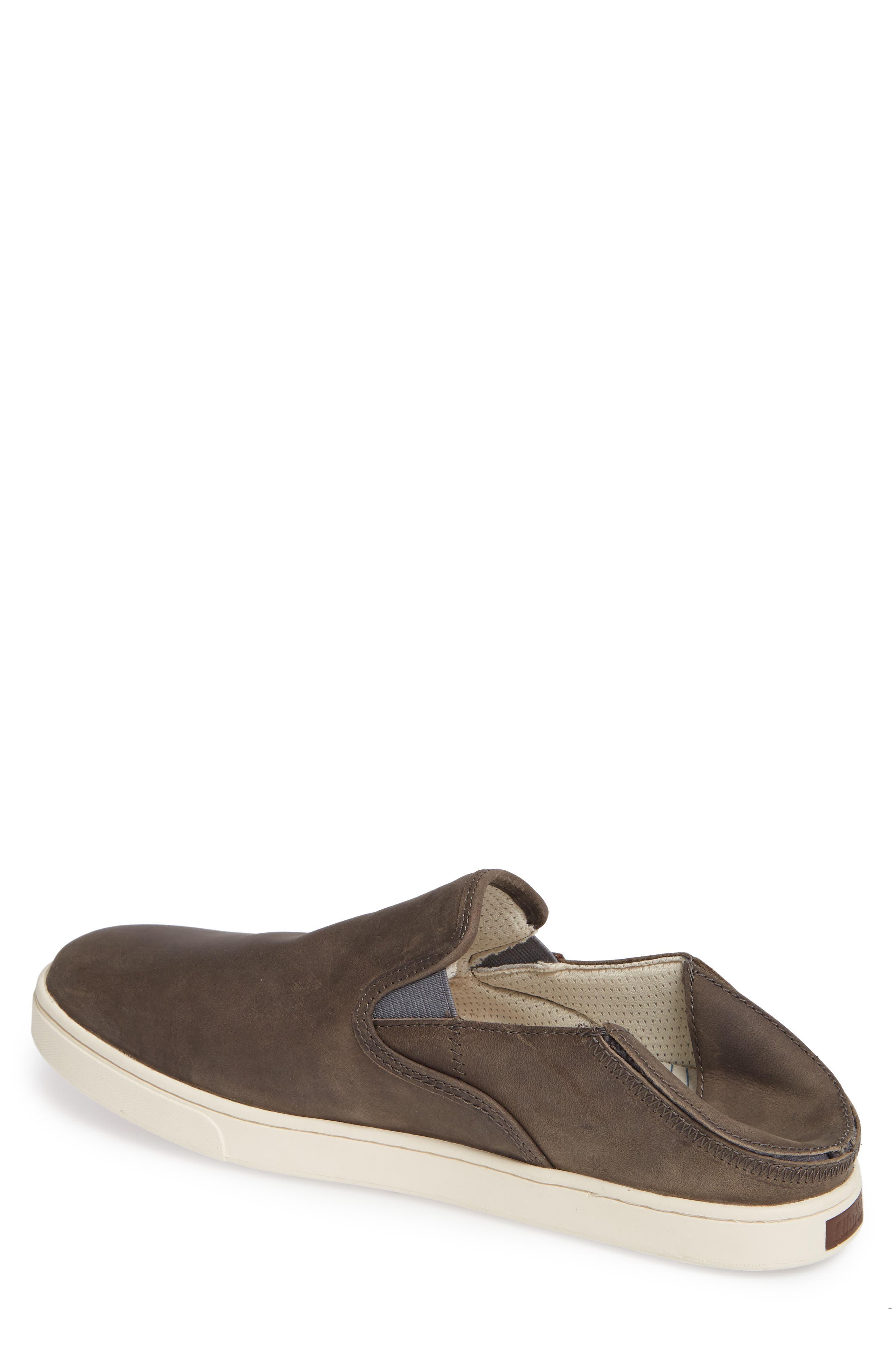 Kahu 'Ili Collapsible Sneaker, Alternate, color, CHARCOAL/ BONE LEATHER