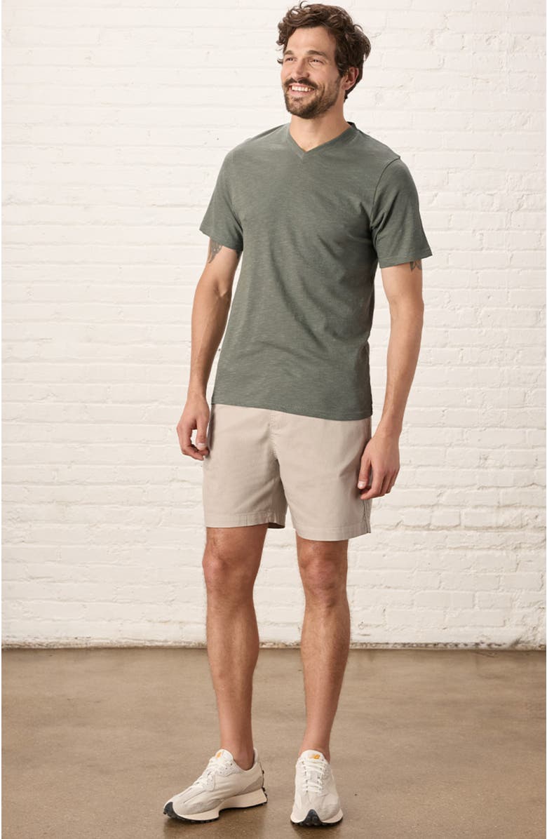 Pact Organic Cotton Featherweight Slub V-Neck Tee, Alternate, color, Castor Grey