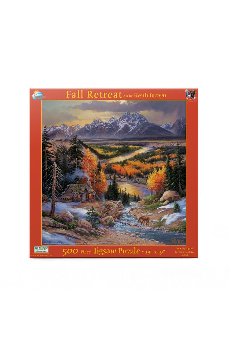 Sunsout Fall Retreat 500 piece Jigsaw Puzzle for Adults, Alternate, color, Multicolor