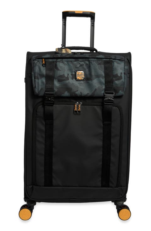 Sanday 25-Inch Softside Spinner Checked Suitcase