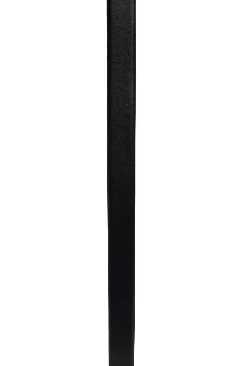 Crystal Accent Faux Leather Belt, Alternate, color, BLACK GOLD
