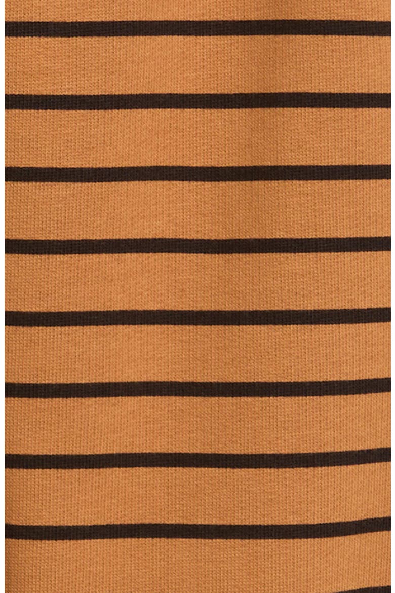 Kids' Stripe Organic Cotton Joggers, Alternate, color, BROWN