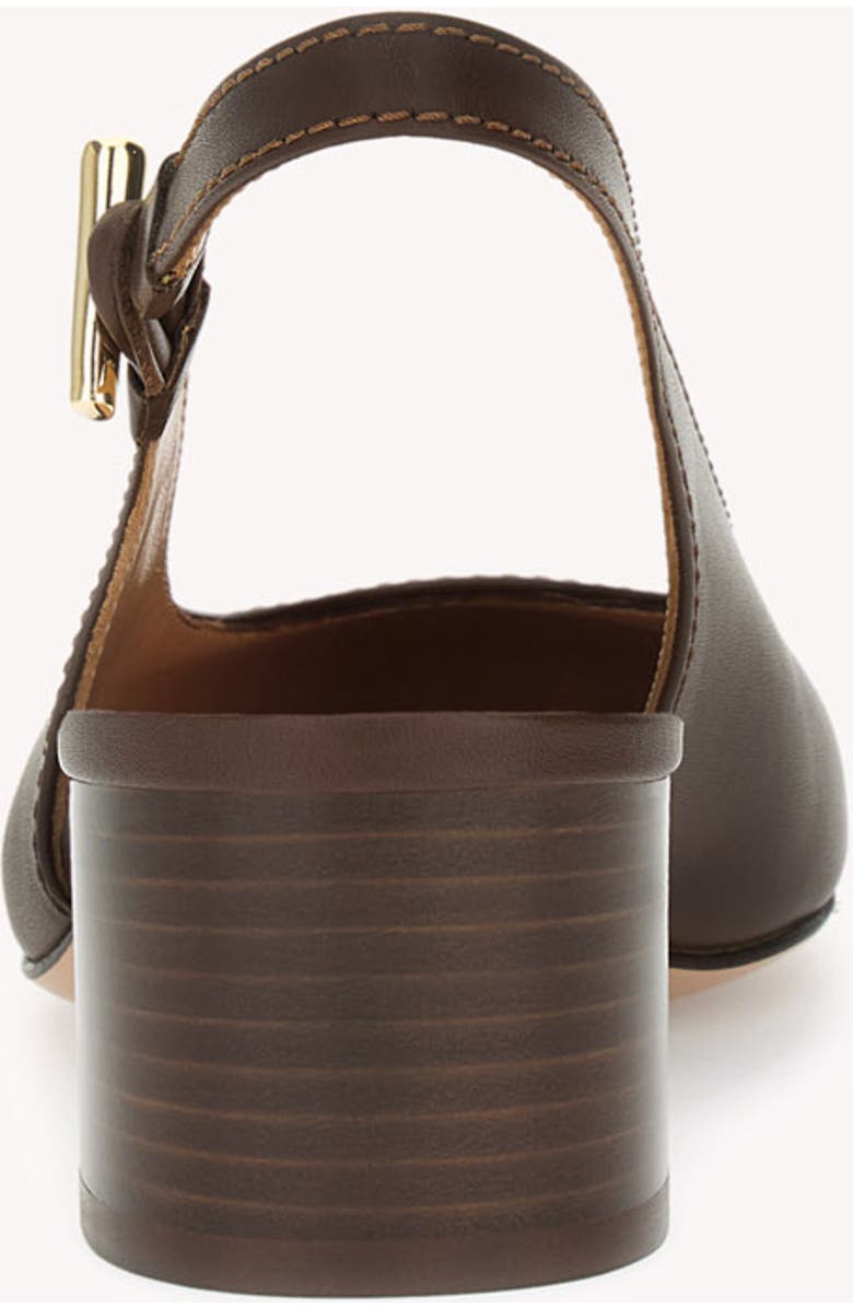 Gianvito Rossi Anais Slingback, Alternate, color, Brown Calf Leather