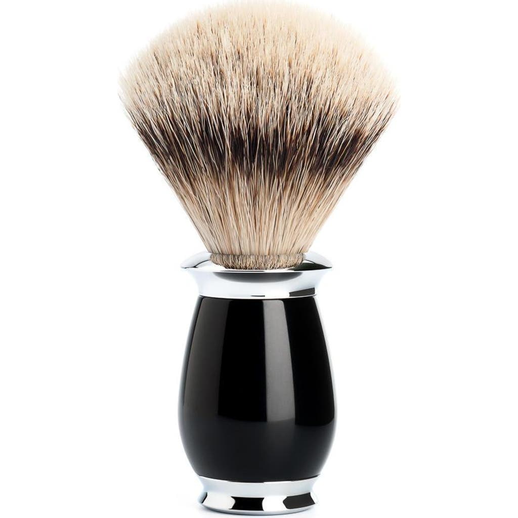 Mühle Purist Black Silvertip Badger Shaving Brush In Black