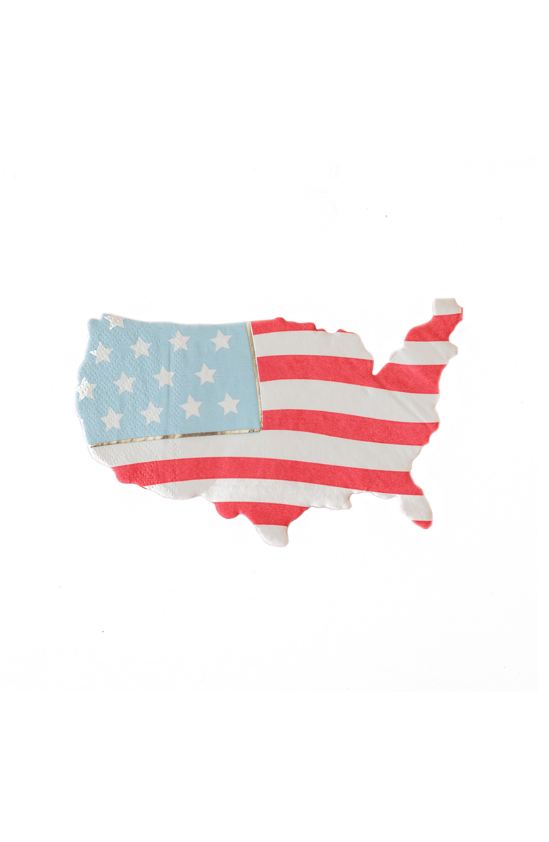 Jollity & Co American Flag Large Napkins, Main, color,