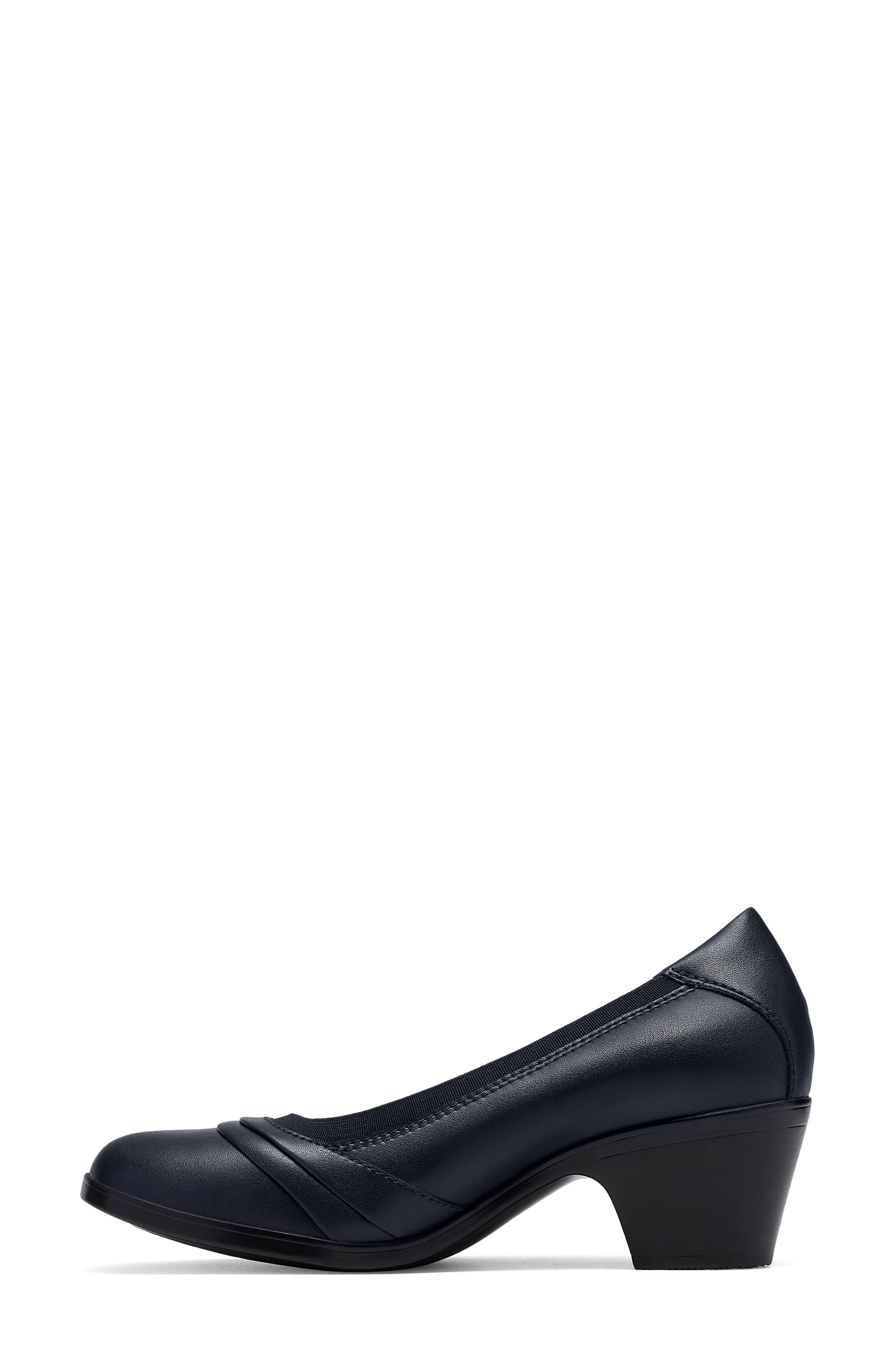 Emily 2 Gracie Pump, Alternate, color, NAVY LEATHER