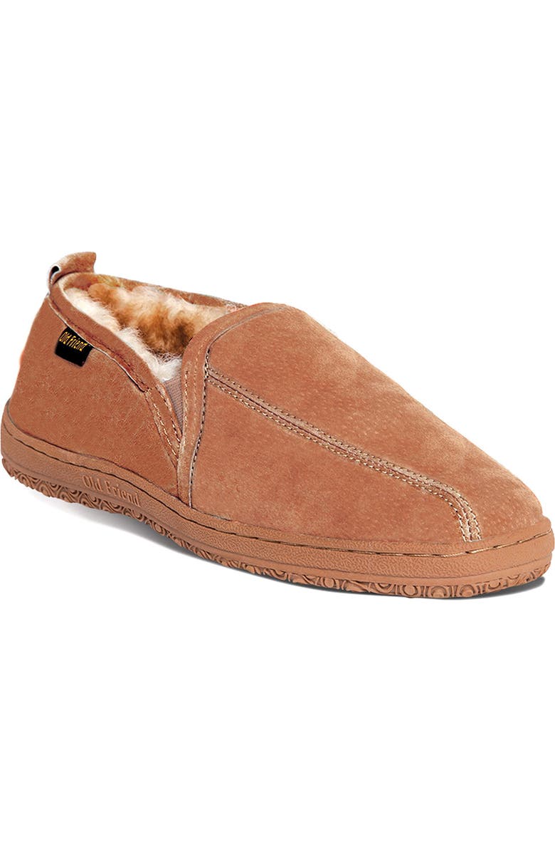 Old Friend Romeo Genuine Shearling Slipper, Main, color,