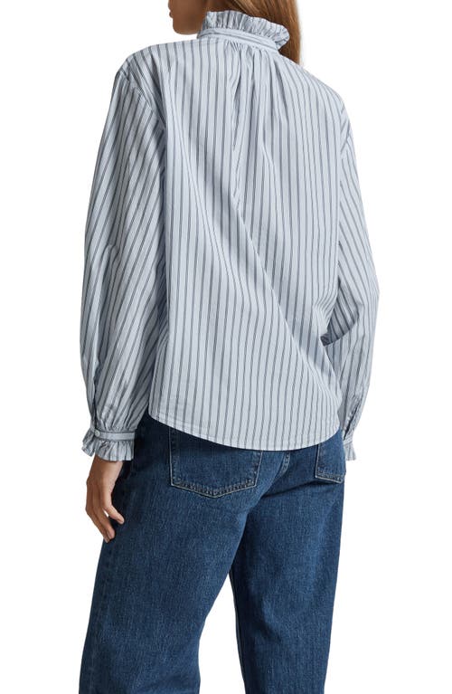 & Other Stories Long Sleeve Button-up Shirt In Blue