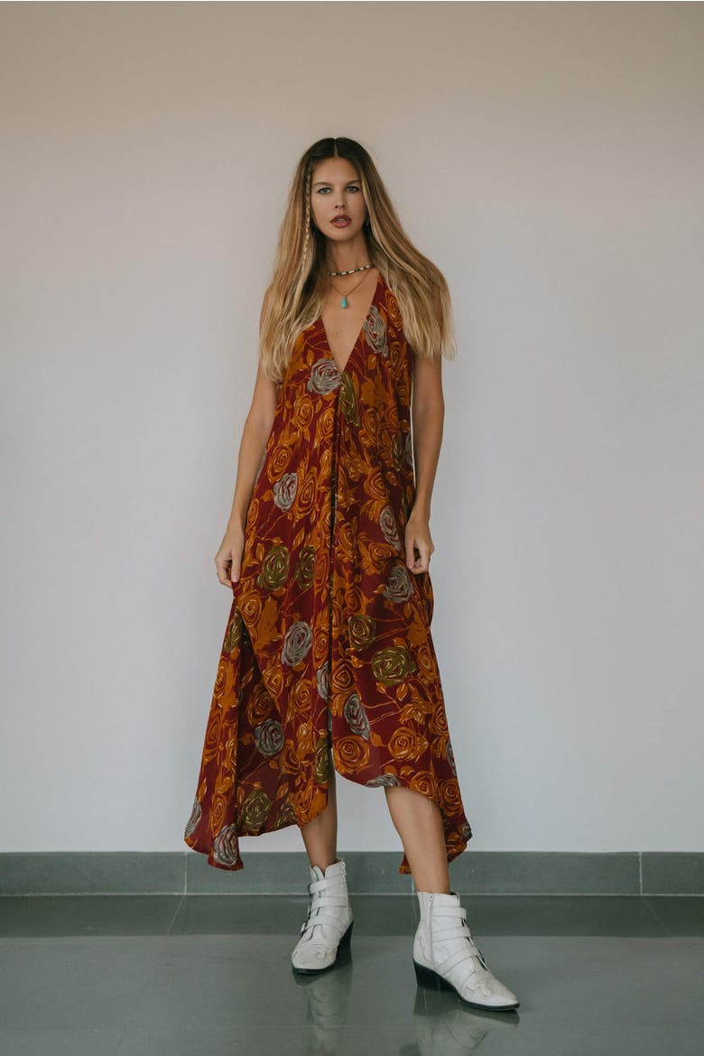 Classic Silk Dress Jazz, Alternate, color, Brick Rose