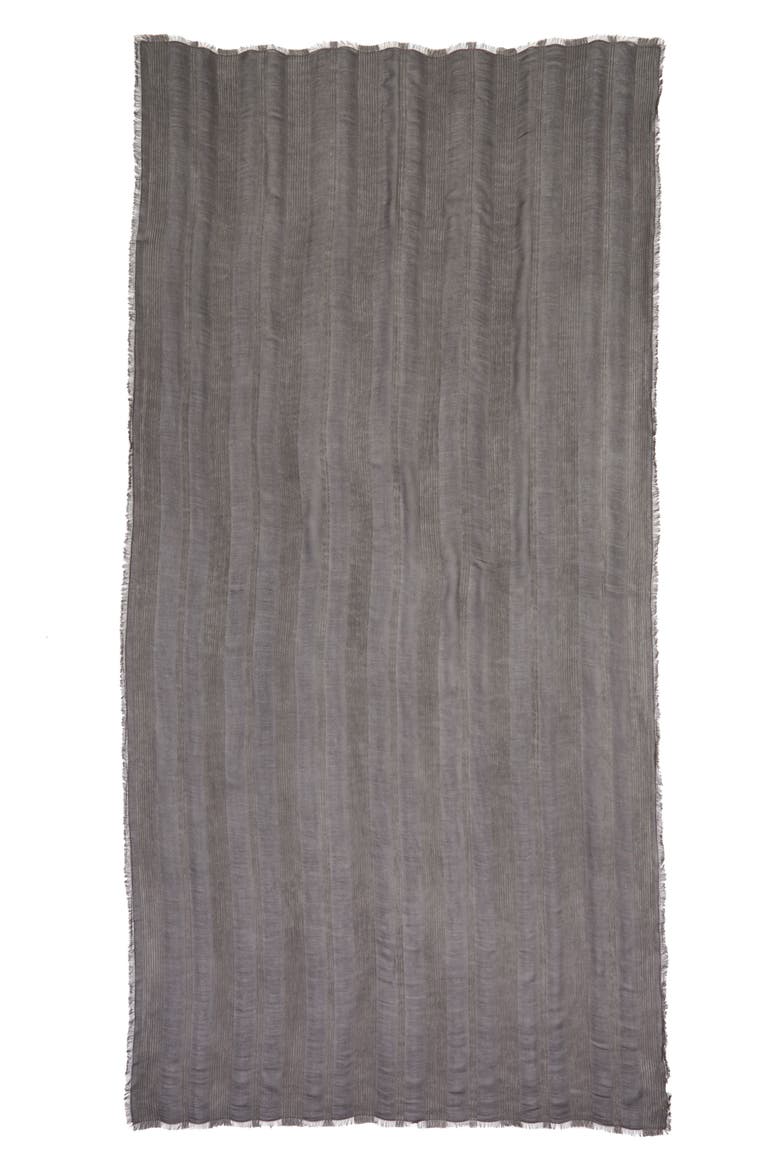 Stripe Scarf, Alternate, color, BLACK