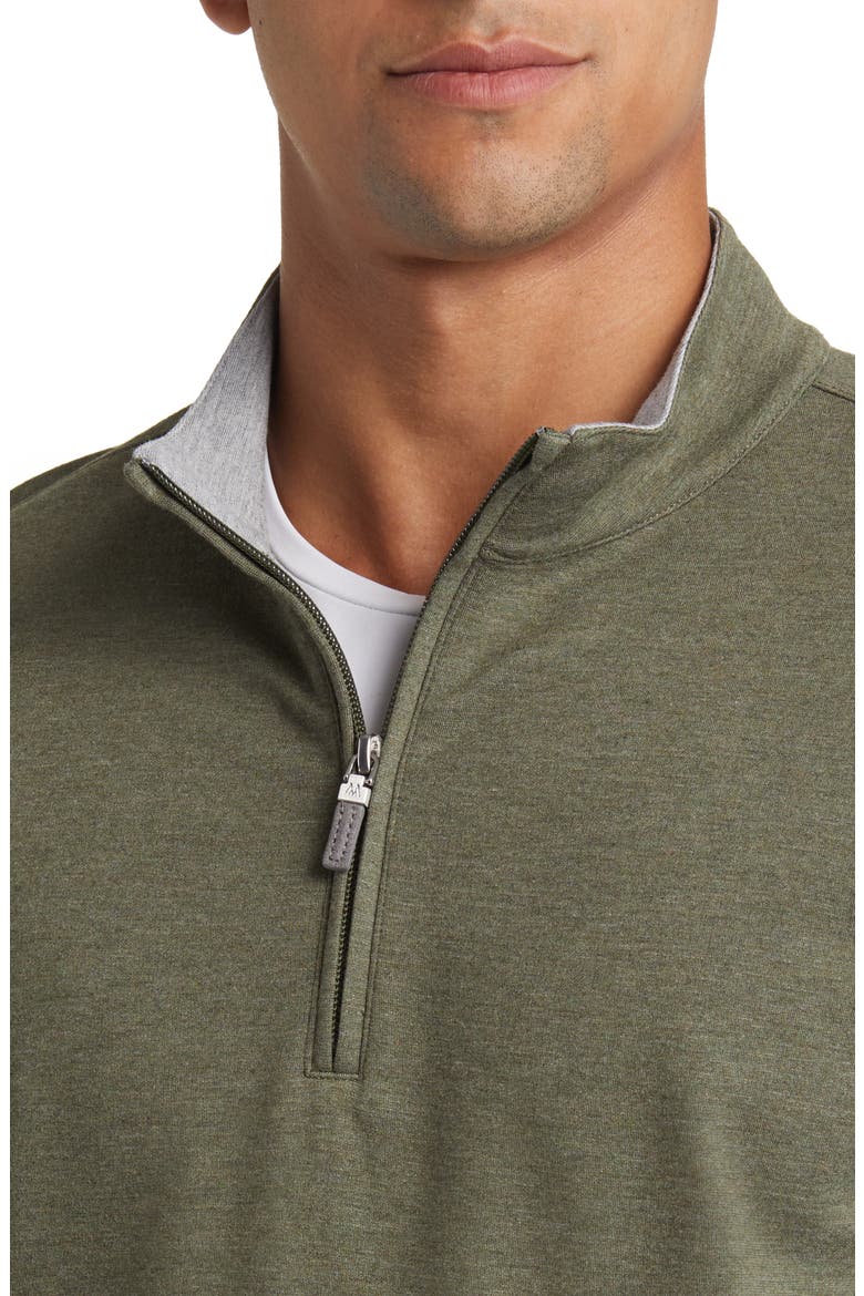 ProFlex Performance Quarter Zip Pullover, Alternate, color, GREEN