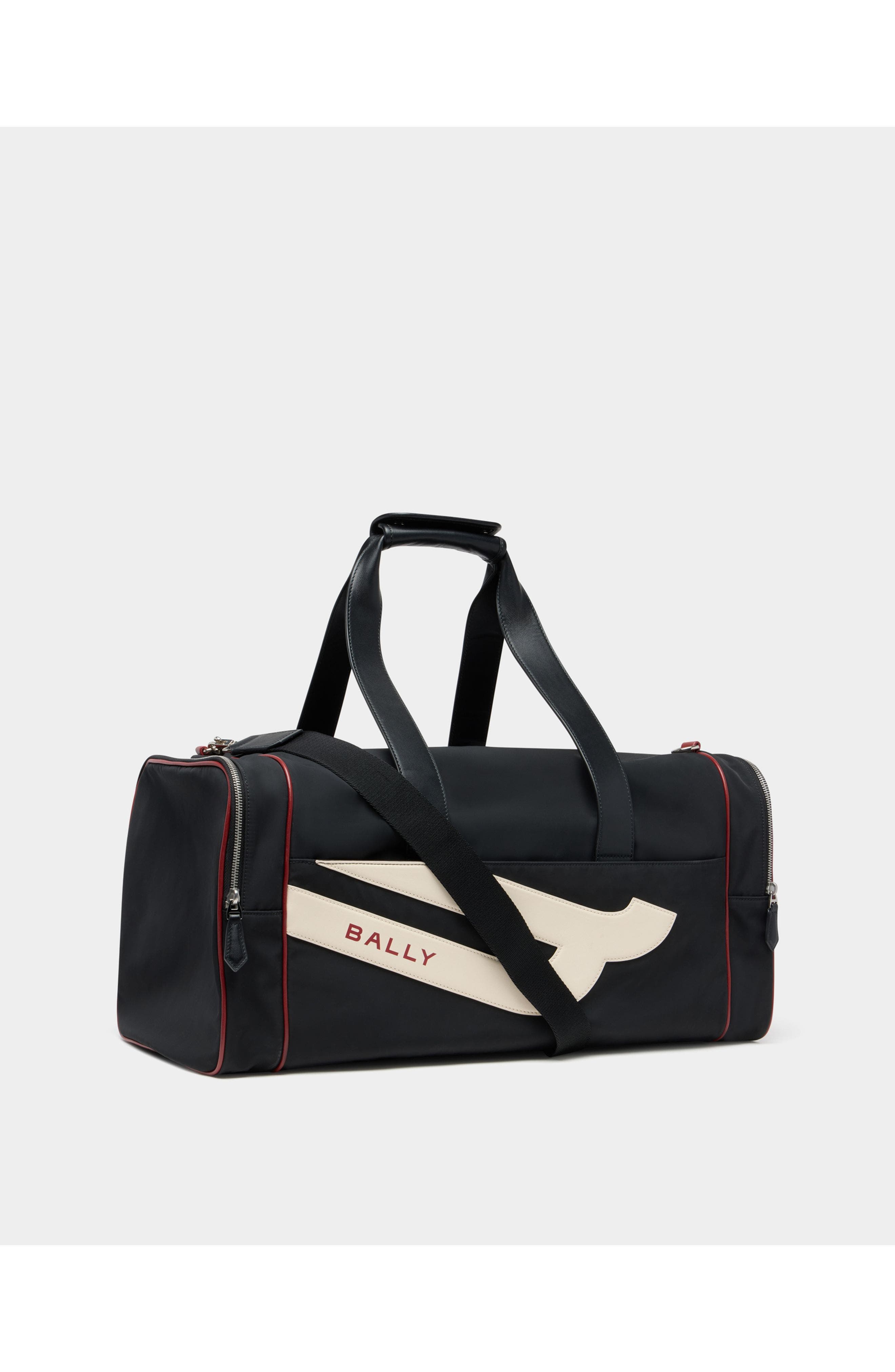 Bally Competition Duffle Bag in Nylon, Alternate, color, Black