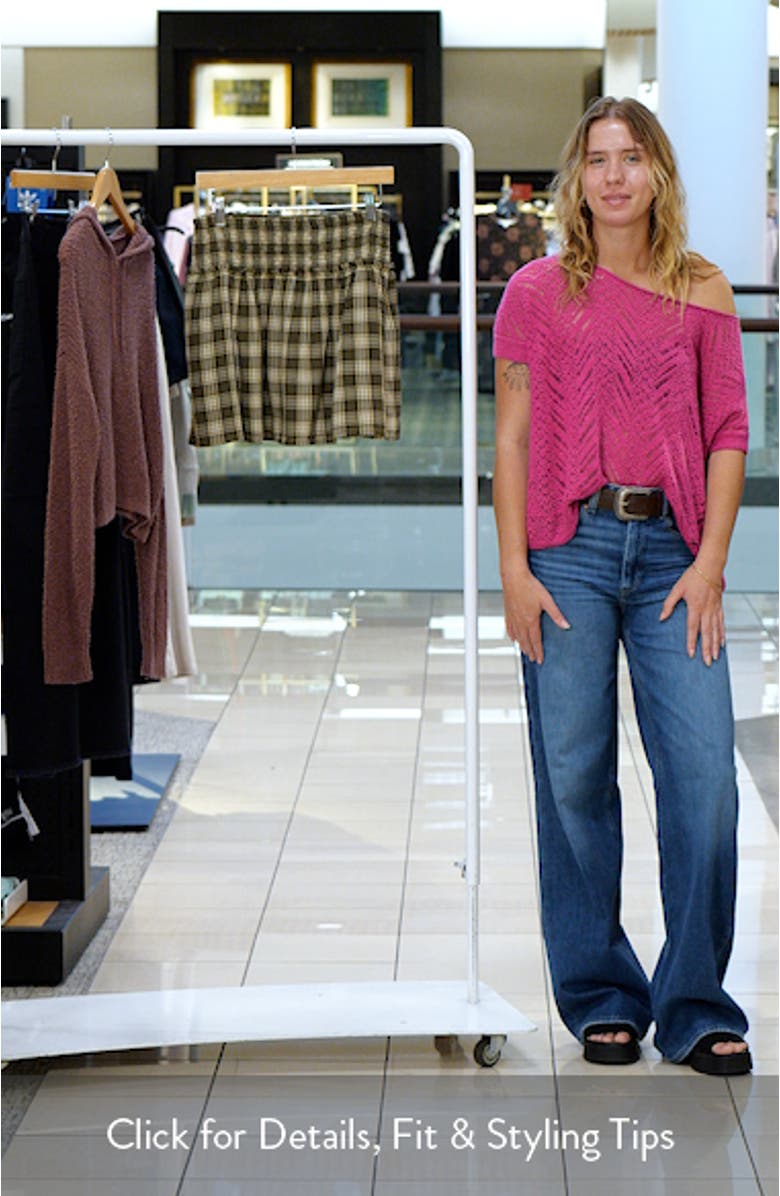 Smocked Waist Plaid Miniskirt, sales video thumbnail