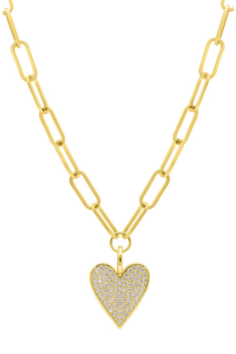 Heart Stud Earrings & 2 Assorted Necklaces Set, Alternate, color, GOLD