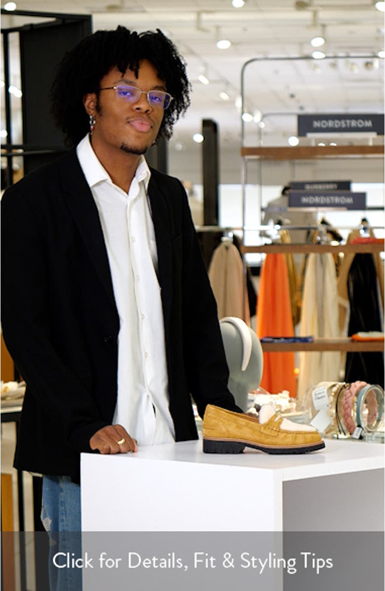 Corey Genuine Shearling Penny Loafer, sales video thumbnail