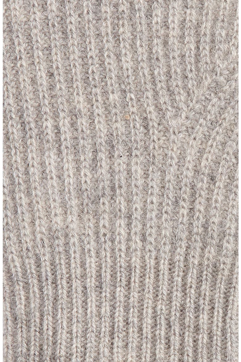 Fingerless Cashmere Gloves, Alternate, color, GREY COMBO