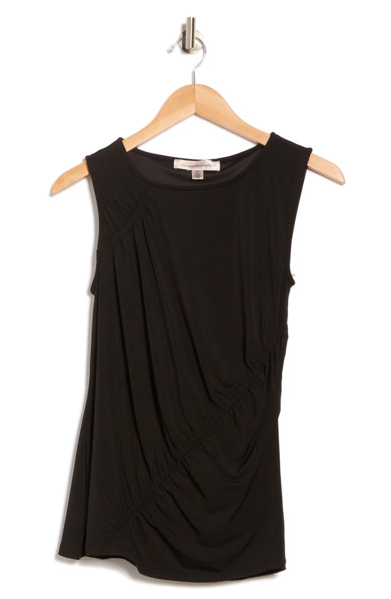 Catherine Malandrino Side Ruched Sleeveless Top, Alternate, color,