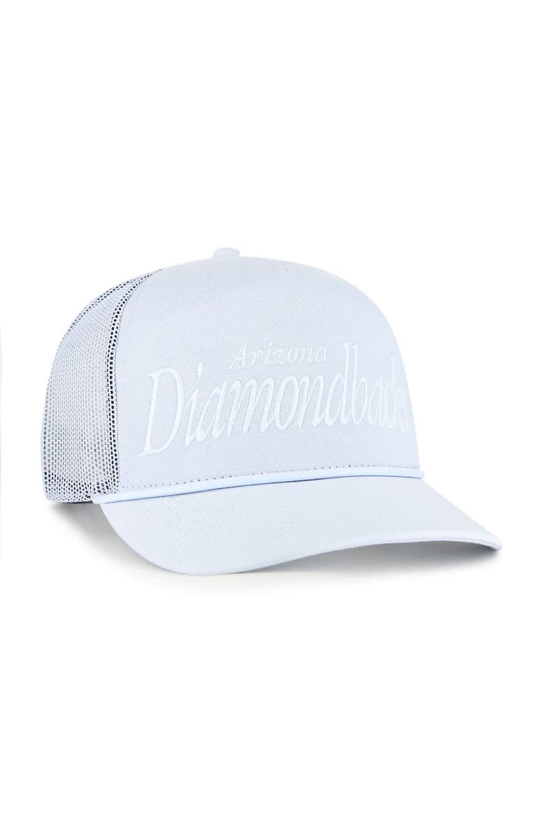 '47 Men's '47 Light Blue Arizona Diamondbacks Foundation Script Hitch Adjustable Trucker Hat, Alternate, color, Light Blue