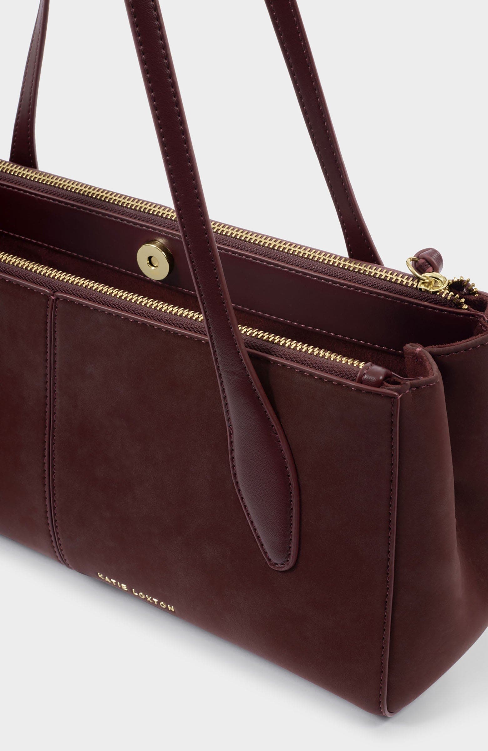 Hattie Shoulder Bag, Alternate, color, Cherry Suedette / Cherry