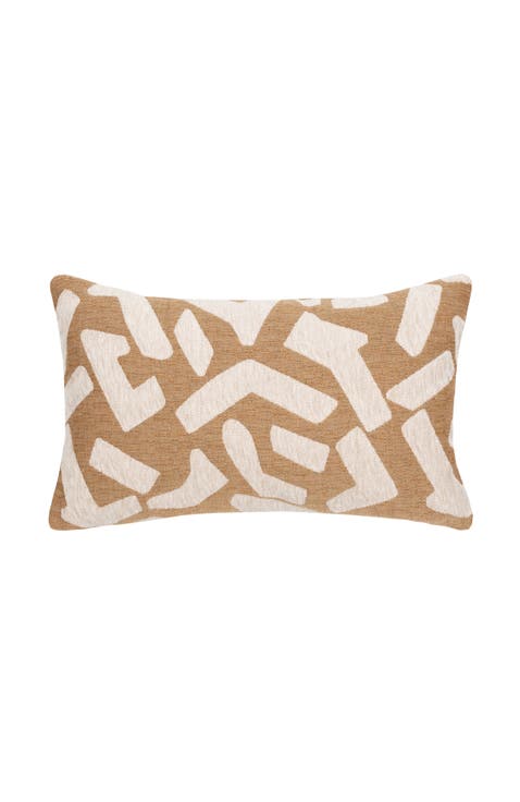 Fascination Caramel Chenille Indoor & Outdoor Woven Accent Pillow