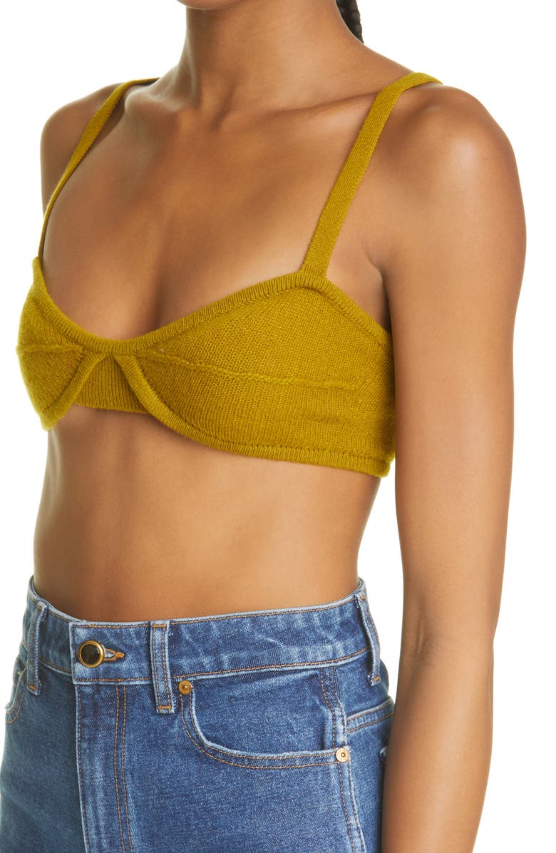 Khaite The Eda Cashmere Bralette, Alternate, color, 