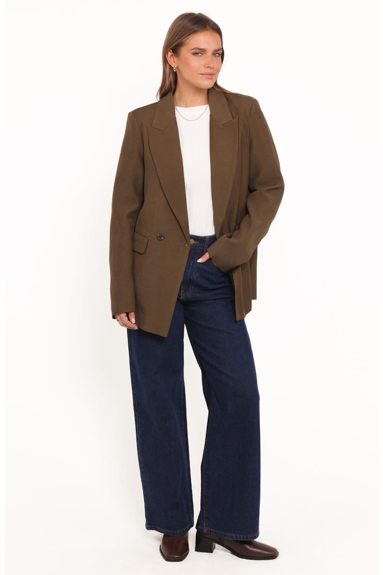 Viper Double Breasted Blazer, Alternate, color, OLIVE