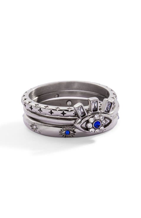Evil Eye Stacking Ring Set of 3