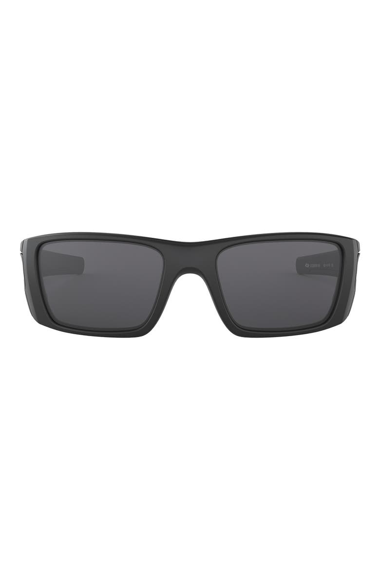 Fuel Cell 60mm Rectangular Sunglasses, Main, color, MATTE BLACK